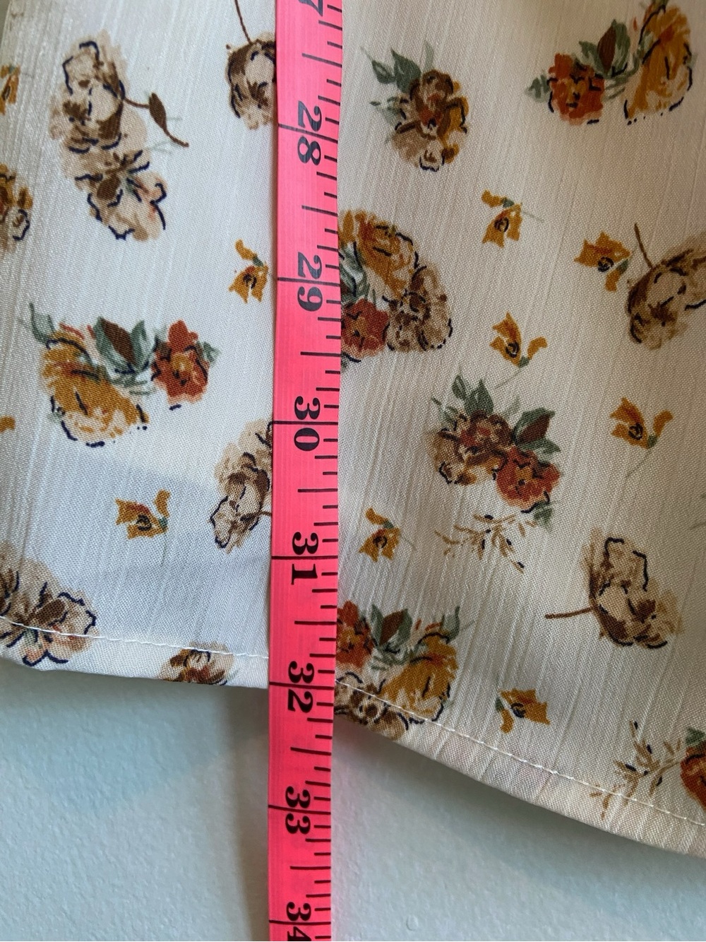 Sabo Skirt Cream Mini Dress with Brown Floral Print - Picture 5 of 5